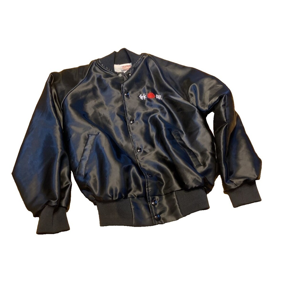Satins Japanese jacket XS Youth 14-16 Nylon Black Bomber